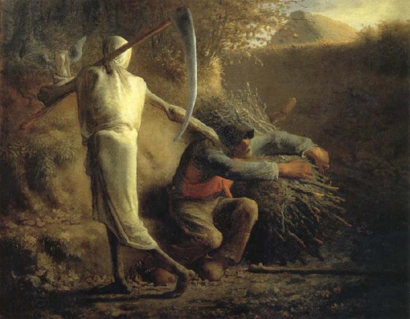 Jean Francois Millet Death and the woodcutter China oil painting art